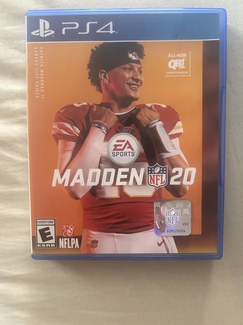 Madden NFL 20 for PlayStation 4 (PS4) (Category: PlayStation) located in Marilao. Submitted by ignacioyur63022 (Listing ID 1461158732, Image 1). Description: - Madden NFL 20 for PlayStation 4 (PS4) - Features Patrick Mahomes on the cover - Comes with game disc and original case - Perfect for football game enthusiasts.