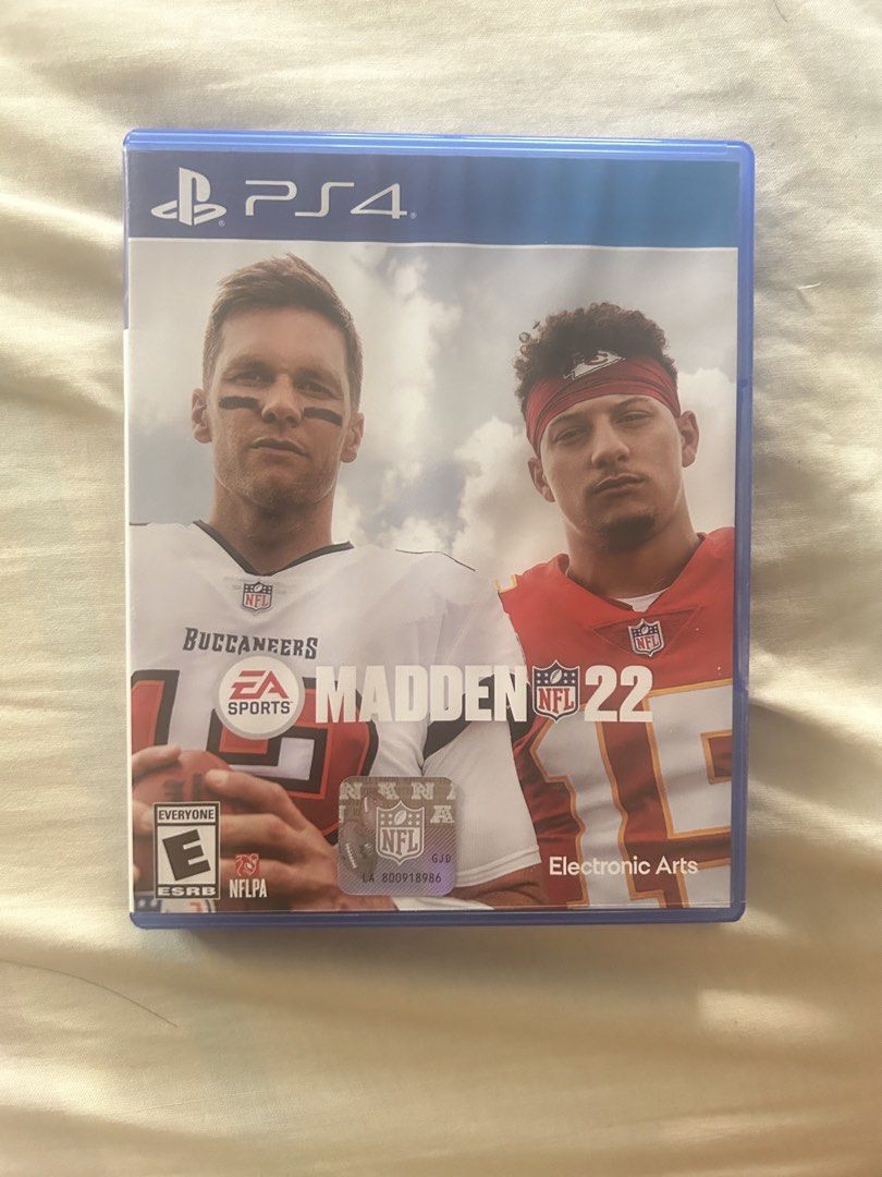 Madden NFL 22 for PlayStation 4 (PS4) (Category: PlayStation) located in Marilao. Submitted by ignacioyur63022 (Listing ID 1461158955, Image 1). Description: - Madden NFL 22 for PlayStation 4 - Features cover stars Tom Brady and Patrick Mahomes - Comes with game disc and original case - Ideal for any NFL or football enthusiast - Get ready for game day!.