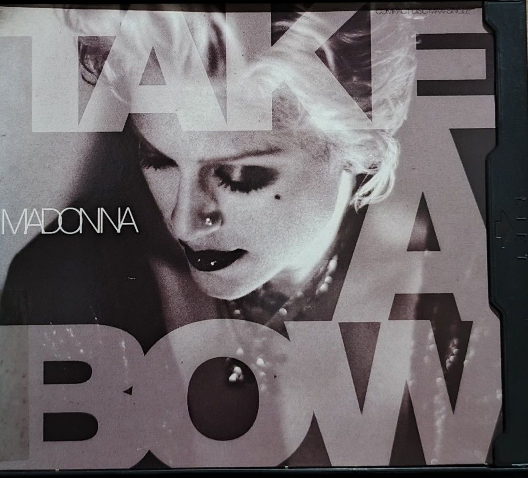 Madonna Take A Bow CD Single 1994 Sire Records (Category: CDs & DVDs) located in Manila. Submitted by ruelcabrer77078 (Listing ID 1461160956, Image 1). Description: - Madonna Take A Bow CD Single - Released: 1994 by Sire Records - Tracks: Original Version, Album Instrumental, Remix Versions - Written by: Babyface and Madonna - Perfect addition to any Madonna fan's collection.