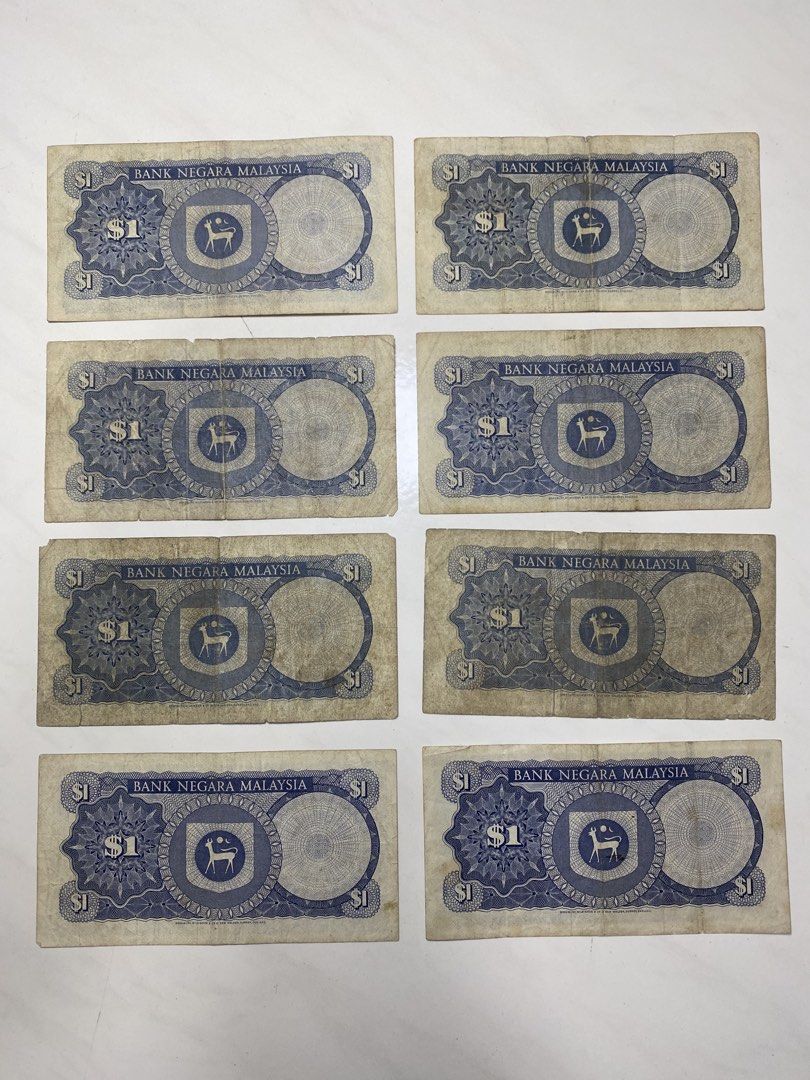 Malaysia Old Ringgit Notes (Category: Currency) located in Singapore. Submitted by _bling_bling (Listing ID 1461283184, Image 2). Description: -Mix good/tear/hole conditions -Sold as is.