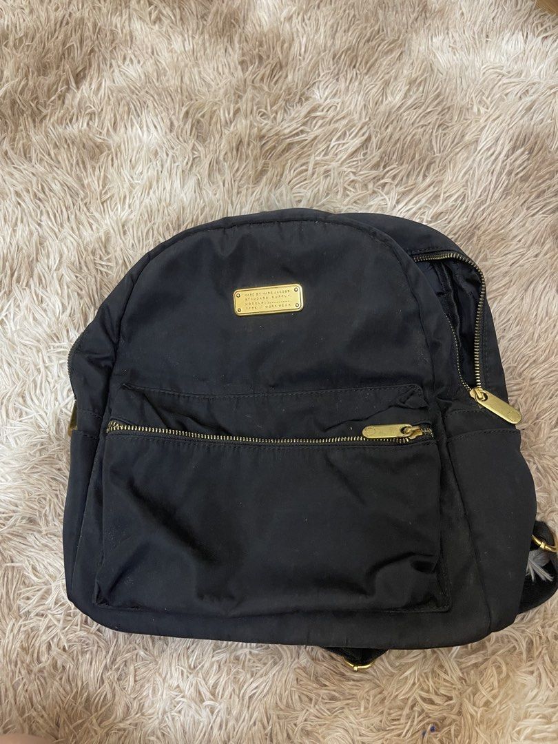 MARC JACOBS NYLON BACKPACK (Category: Backpacks) located in Concepcion. Submitted by wowsinigangmix (Listing ID 1461260676, Image 1). Description: MARC JACOBS NYLON/LEATHER BAG COLOR BLACK MEDIUM TO LARGE SIZE WELL-USED HAS FLAWS MANAGE EXPECTATIONS.