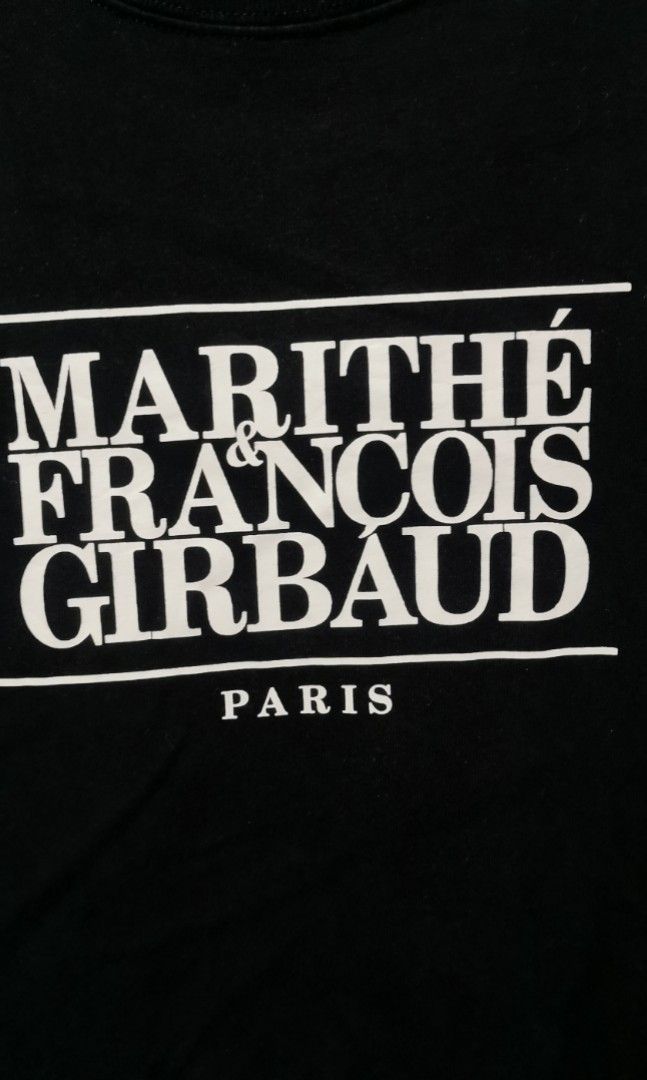 Marithe François Girbaud logo shirt (Category: Tshirts & Polo Shirts ) located in San Jose. Submitted by thrift_ni_sir (Listing ID 1461300374, Image 2). Description: Excellent condition MOP gcash MOD j&t Add shipping fee.