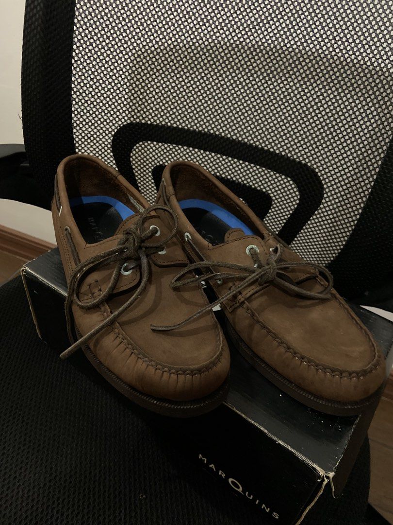 Marquins Umber Top-sider Shoes (Category: Casual Shoes) located in Manila. Submitted by charlie_1996x (Listing ID 1461116930, Image 2). Description: - Classic Umber (Burnt Umber) Top-side Shoes by Marquins. - Traditional moc-toe construction. - Secure lace-up closure. - Designed for everyday comfort. - Comes with the original box. - Ideal for casual outings and everyday wear..