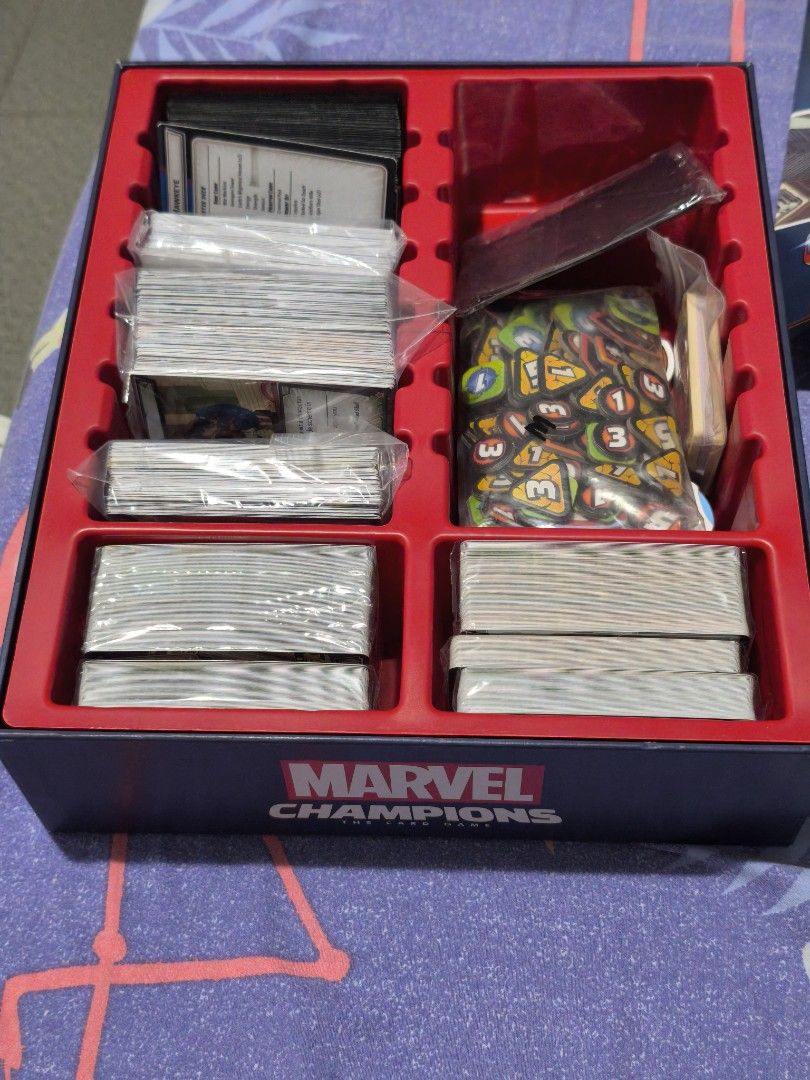 Marvel Champions Bundle (Category: Raw Singles) located in Malabon City. Submitted by r0nald222 (Listing ID 1461207511, Image 2). Description: Selling Marvel Champions Core, Agents of Shield and Ms. Marvel bundle for 8000 All cards are still sealed (Core, AoS, Ms. Marvel) Comes with free Rise of the Red Skull proxies (Complete scenario, precon decks. AGAIN, proxy only) RFS: I liked the game, but its not for me. Can do Lalamove/Grab/LBC Items will