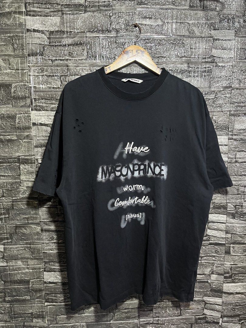 Mason Prince Distress Shirt (Category: Tshirts & Polo Shirts ) located in Manila. Submitted by flex_curation (Listing ID 1461124871, Image 1). Description: 24x30.5 IN VERY GOOD CONDITION AND IN PRESENTABLE CONDITION BACOOR CAVITE LOC.