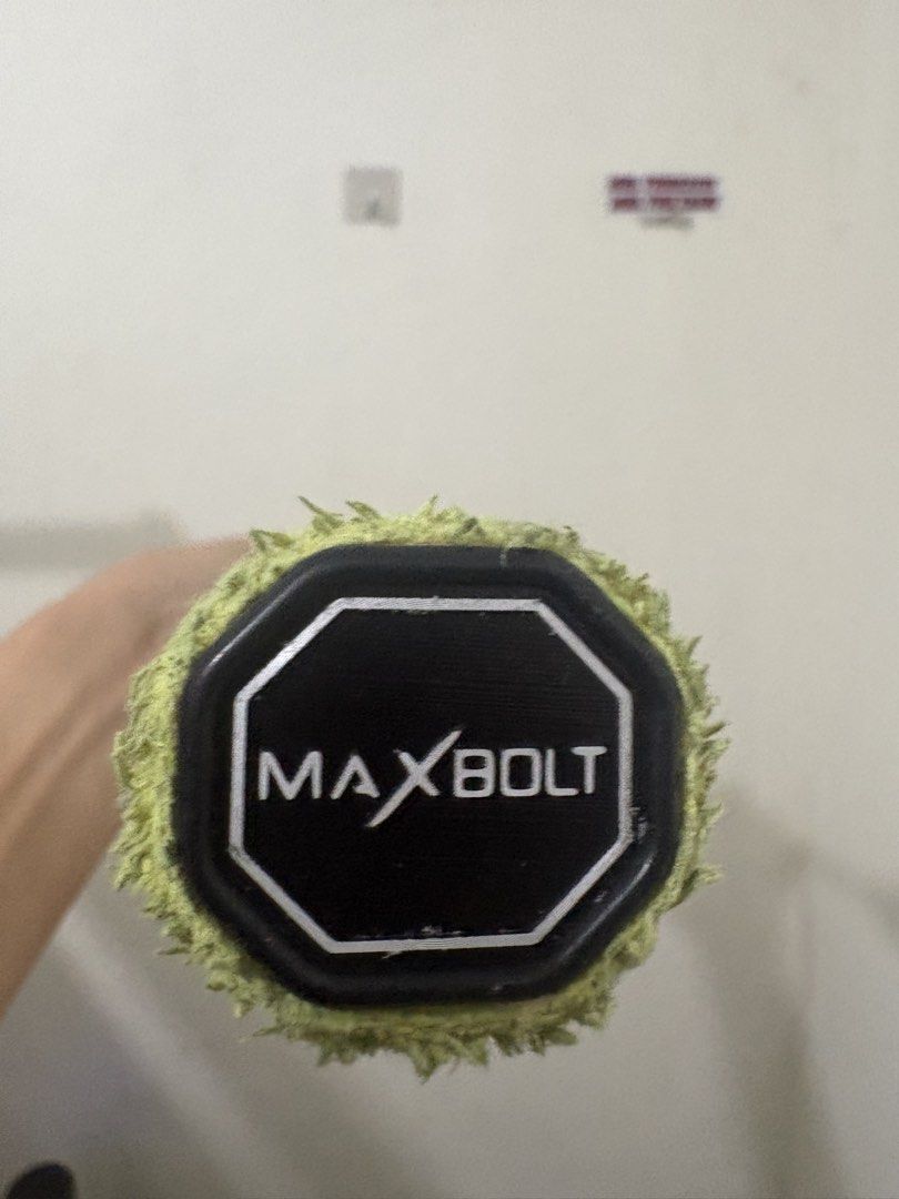 MAXBOLT Superstar LT Badminton Racquet (Category: Racket and Ball Sports) located in Bacoor. Submitted by supergamer_10 (Listing ID 1461220734, Image 1). Description: - MAXBOLT Superstar LT badminton racquet - Color: White with red and blue accents - Grip: Yellow - Ideal for playing badminton - Ready for your next game.
