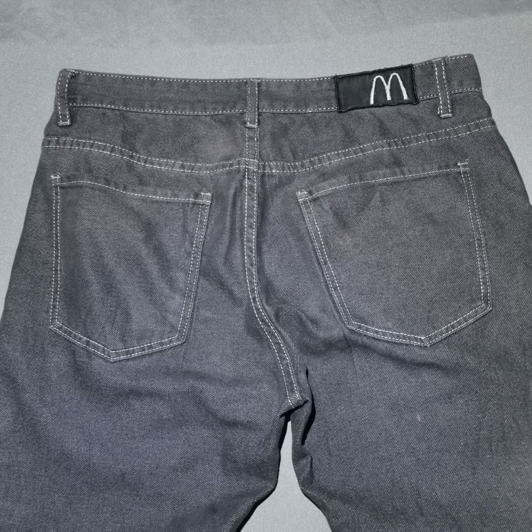 Vintage McDonald's Apparel Uniform Jeans (Category: Jeans) located in Imus. Submitted by remnnt (Listing ID 1461224968, Image 3). Description: Material: 70% Cotton, 29% Polyester, 1% Elastane Size: M Dimes: 32x39.5 Condition: 9/10 Issue: Visible Bleach stains.