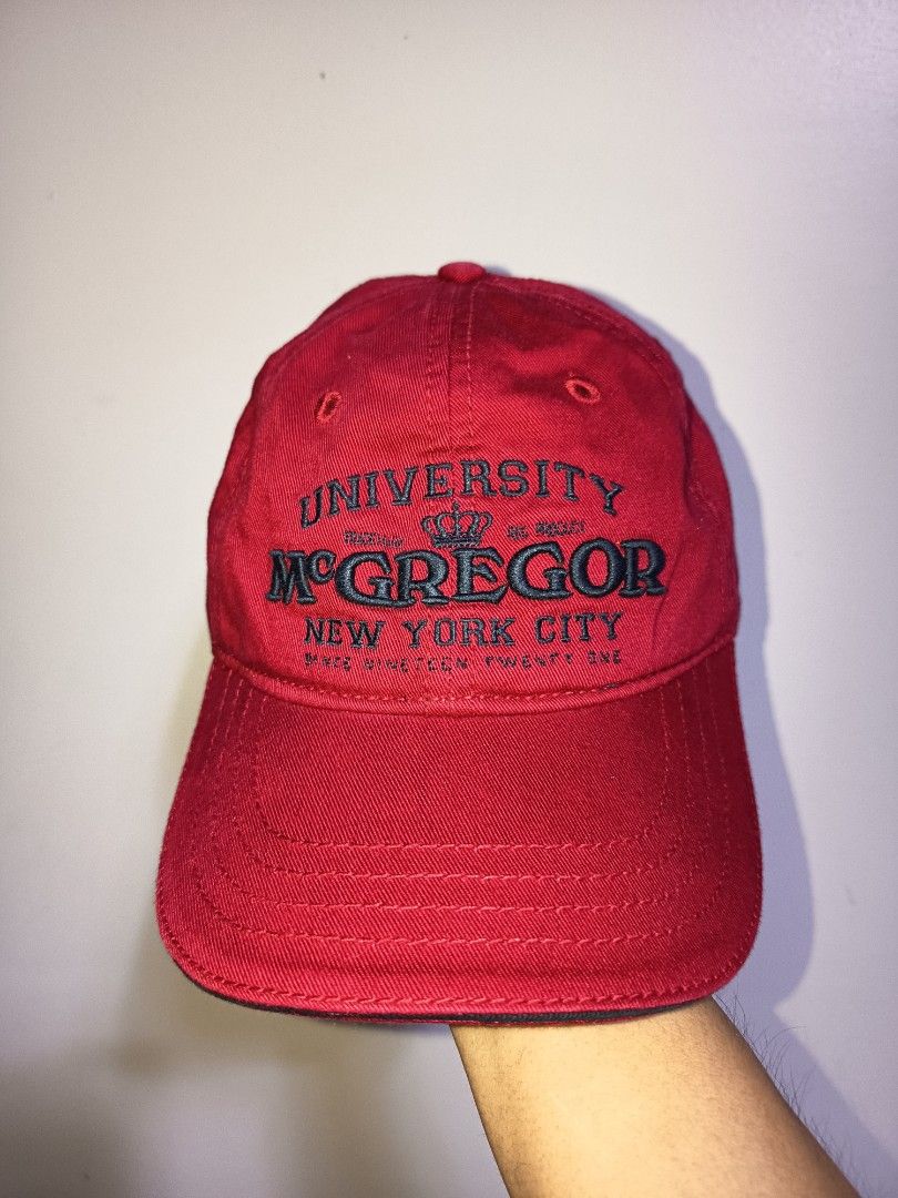 Mcgregor New York 1921 Dadhat (Category: Caps & Hats) located in Pasay City. Submitted by ODDXX (Listing ID 1461246074, Image 1). Description: Very Good Condition (Dark Red) Ready to Use! 250php Only!.
