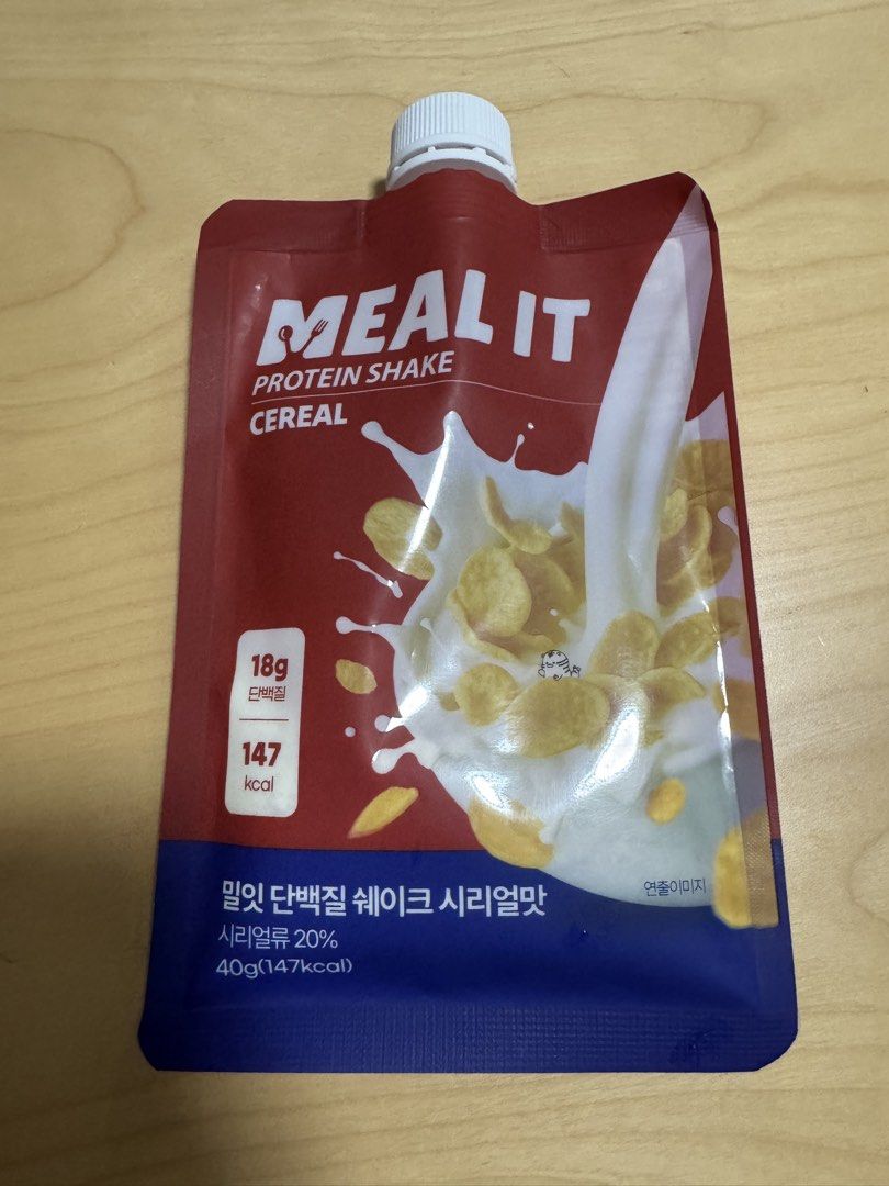 Meal It Protein Shake Cereal Flavor Pouch (Category: Health Food, Drinks & Tonics) located in Caloocan City. Submitted by xenasales (Listing ID 1461237382, Image 1). Description: - Meal It Protein Shake - Cereal Flavor - 18g Protein per pouch - 147kcal per pouch - 40g pouch size - Contains 20% cereal - Ideal for a quick meal or snack - Sealed and ready to drink.
