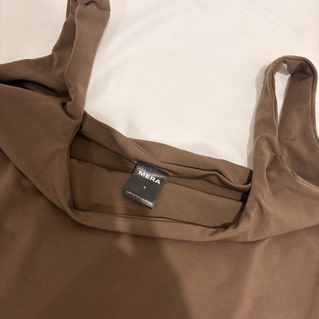 MERA Brown Body hugging dress (Category: Dresses) located in Manila. Submitted by t_a_s_h (Listing ID 1461224390, Image 2). Description: - Used once only .