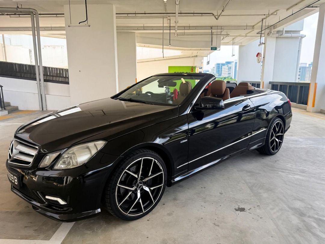 Mercedes-Benz E-Class Cabriolet E250 CGI (A) (Category: Used Cars) located in Singapore. Submitted by jiahui-sg (Listing ID 1461191376, Image 3). Description: Keyless Entry/Start/Stop, Bluetooth,Navi,Android/Apple CarPlay,Soft Dr Closing,Park Asisst,Active Brake Assist, Kick Boot,Surround Sensors,Reverse Cam. Elegant, Sporty & Excellent Value – 2011 Mercedes-Benz E250 Well-maintained 2011 E250 is offered at low depreciation and has been meticulou