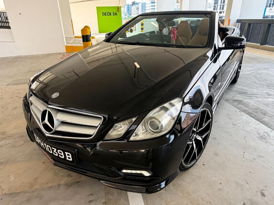 Mercedes-Benz E-Class Cabriolet E250 CGI (A) (Category: Used Cars) located in Singapore. Submitted by jiahui-sg (Listing ID 1461191376, Image 2). Description: Keyless Entry/Start/Stop, Bluetooth,Navi,Android/Apple CarPlay,Soft Dr Closing,Park Asisst,Active Brake Assist, Kick Boot,Surround Sensors,Reverse Cam. Elegant, Sporty & Excellent Value – 2011 Mercedes-Benz E250 Well-maintained 2011 E250 is offered at low depreciation and has been meticulou