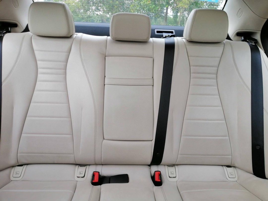 Mercedes-Benz E-Class Saloon Hybrid E350e Auto (Category: Used Cars) located in Singapore. Submitted by jacky.chew1967 (Listing ID 1461191245, Image 2). Description: Black Mercedes-Benz E-Class sedan. Cream leather interior. Now has been updated to black leather seats. Clean and well-maintained. Features a modern dashboard with infotainment system and a dashcam. Comfortable seating for passengers. Ready for its next owner..