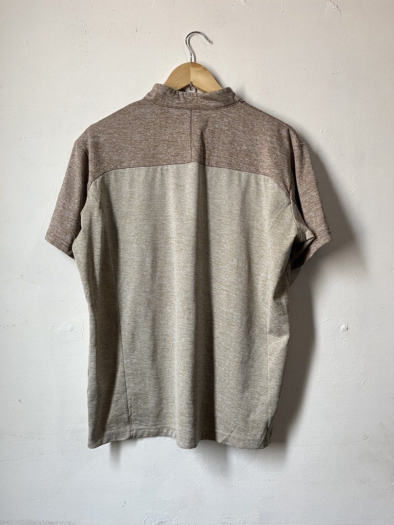Merrell half-zip short-sleeve trek shirt (Category: Activewear) located in Cagayan de Oro. Submitted by vigo999 (Listing ID 1461141585, Image 2). Description: Merrell half-zip short-sleeve trek shirt Size XL best fit Medium Condition: excellent Color rate: 9.5/10 No issues Dimes: 21x26 .