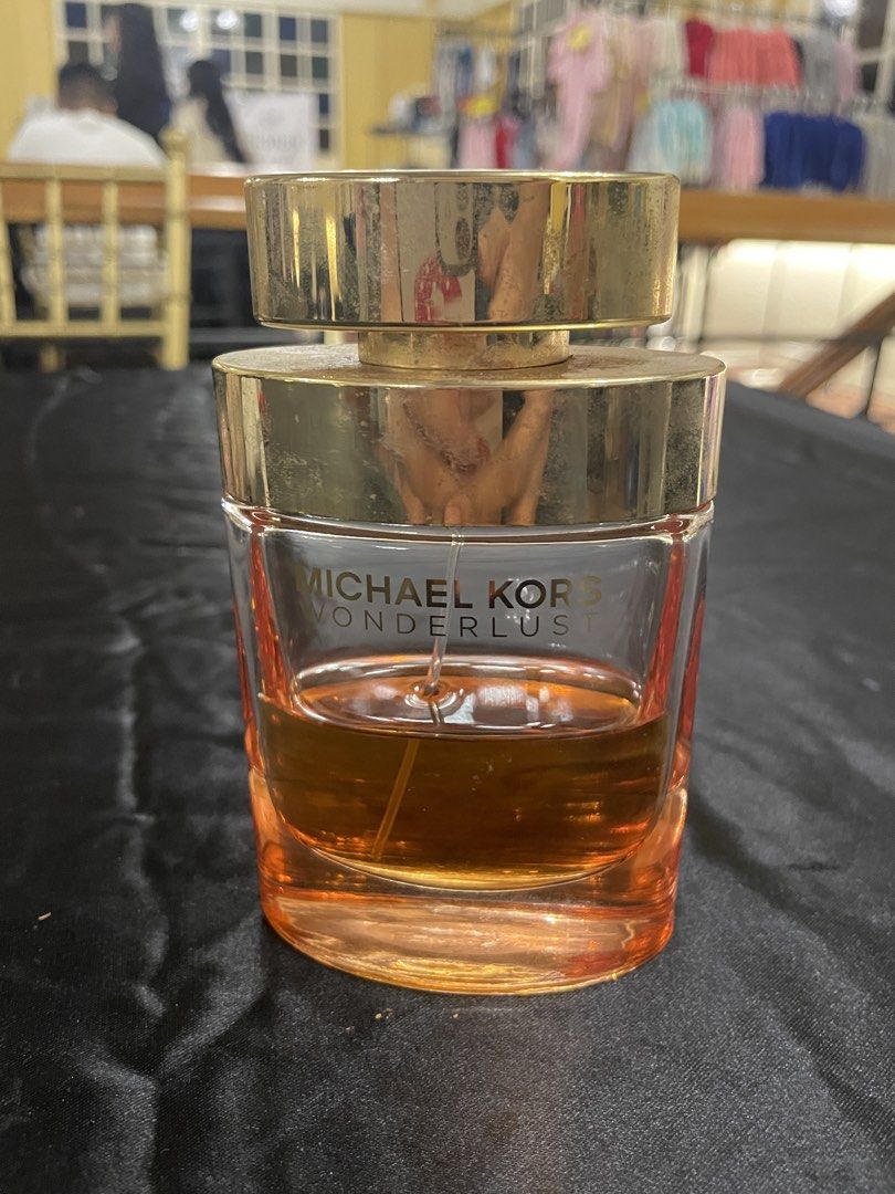 Michael Kors Wonderlust Eau de Parfum (Category: Fragrance & Deodorants) located in Manila. Submitted by berryanyan (Listing ID 1461276594, Image 3). Description: - About 50% leftFloral fruity scent, lasts long on me and doesn’t really trigger headaches for me. Safe for warm environments. - Feel free to inquire.