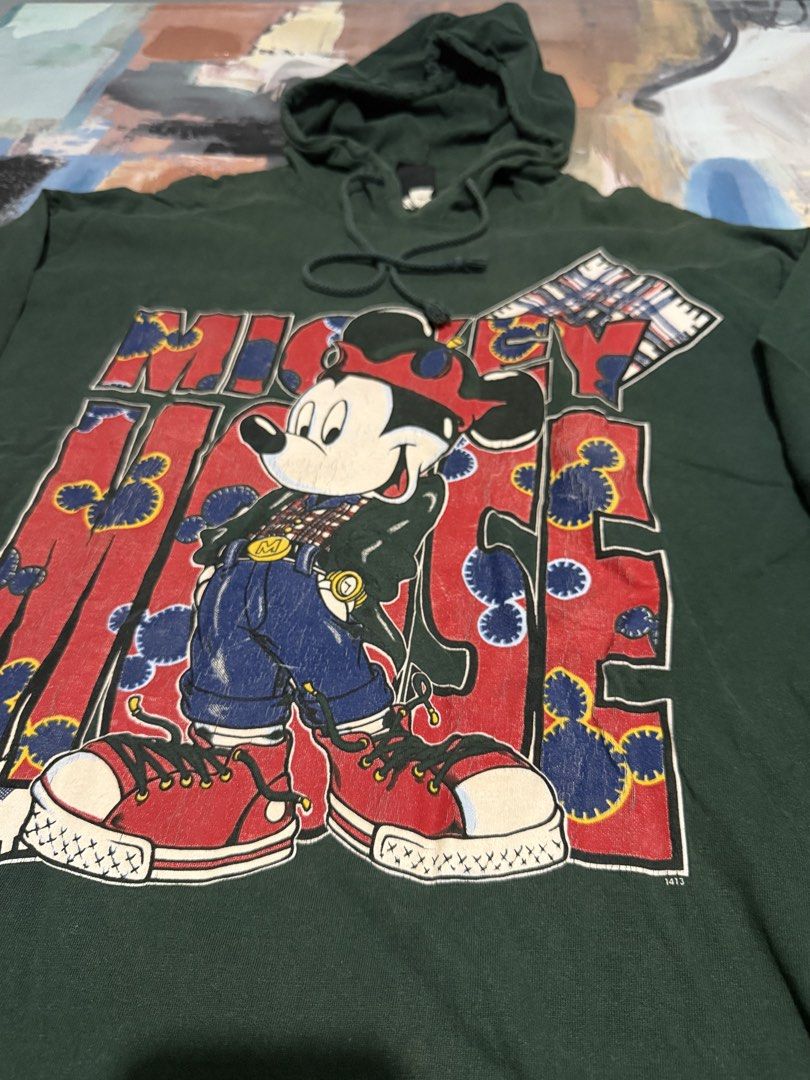 Mickey Unlimited longsleeves hood (Category: Coats, Jackets and Outerwear) located in Las Pinas. Submitted by thrftmnl. (Listing ID 1461224927, Image 2). Description: Mickey Unlimited long sleeves hood Size: Large Dimes Width: 23 Length: 28.5 front / 30.5. Back .