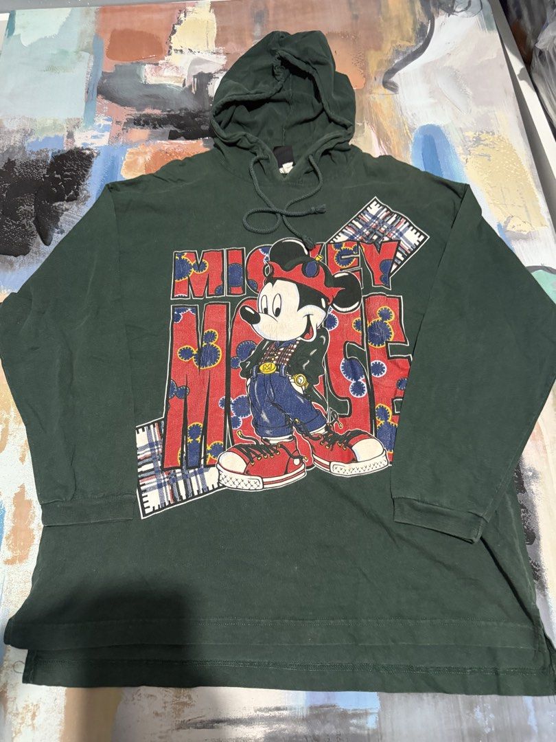 Mickey Unlimited longsleeves hood (Category: Coats, Jackets and Outerwear) located in Las Pinas. Submitted by thrftmnl. (Listing ID 1461224927, Image 1). Description: Mickey Unlimited long sleeves hood Size: Large Dimes Width: 23 Length: 28.5 front / 30.5. Back .