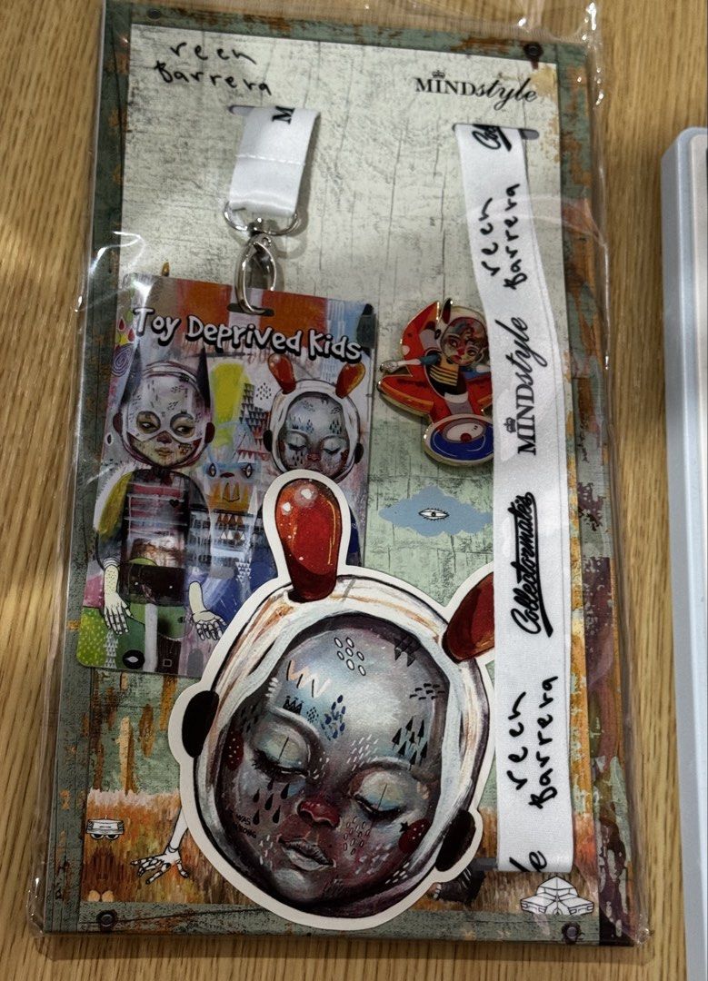 Mindstyle x Reen Barrera Pin & Lanyard set (Category: Other Merchandise) located in Manila. Submitted by silverwolf_hunt (Listing ID 1461155309, Image 1). Description: - Mindstyle x Reen Barrera collaboration set - Includes: Lanyard & Pin, added a free sticker - All items are sealed in original packaging.