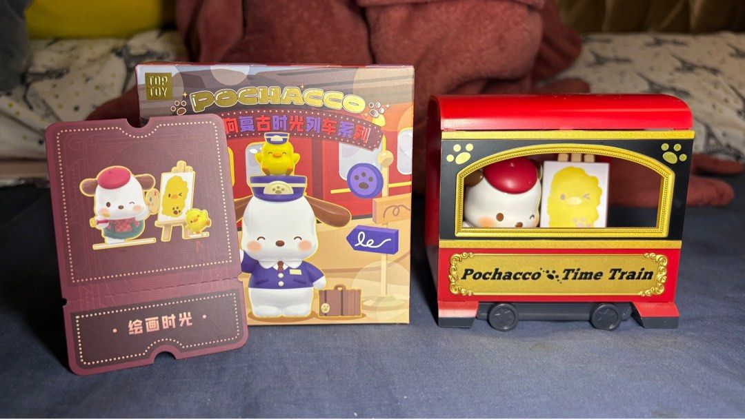 Miniso Pochacco Train Blind Box (Category: Designer & Blind Box Toys) located in San Fernando. Submitted by lumis_ (Listing ID 1461131200, Image 2). Description: Complete inclus (box, card, foil, etc.) Good condi Loc: Pampanga Mod: j&t / lbc.