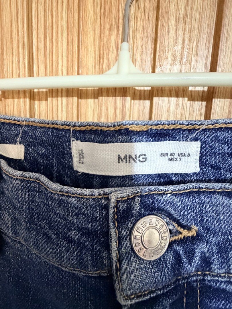 MNG Blue Denim Jeans (Category: Jeans) located in Makati City. Submitted by ziagabrielle (Listing ID 1461122759, Image 3). Description: - Classic blue MNG denim jeans - Straight leg cut - Button and zip closure - Two front and two back pockets - Made in Turkey - Versatile staple piece for any outfit -W30xL37.