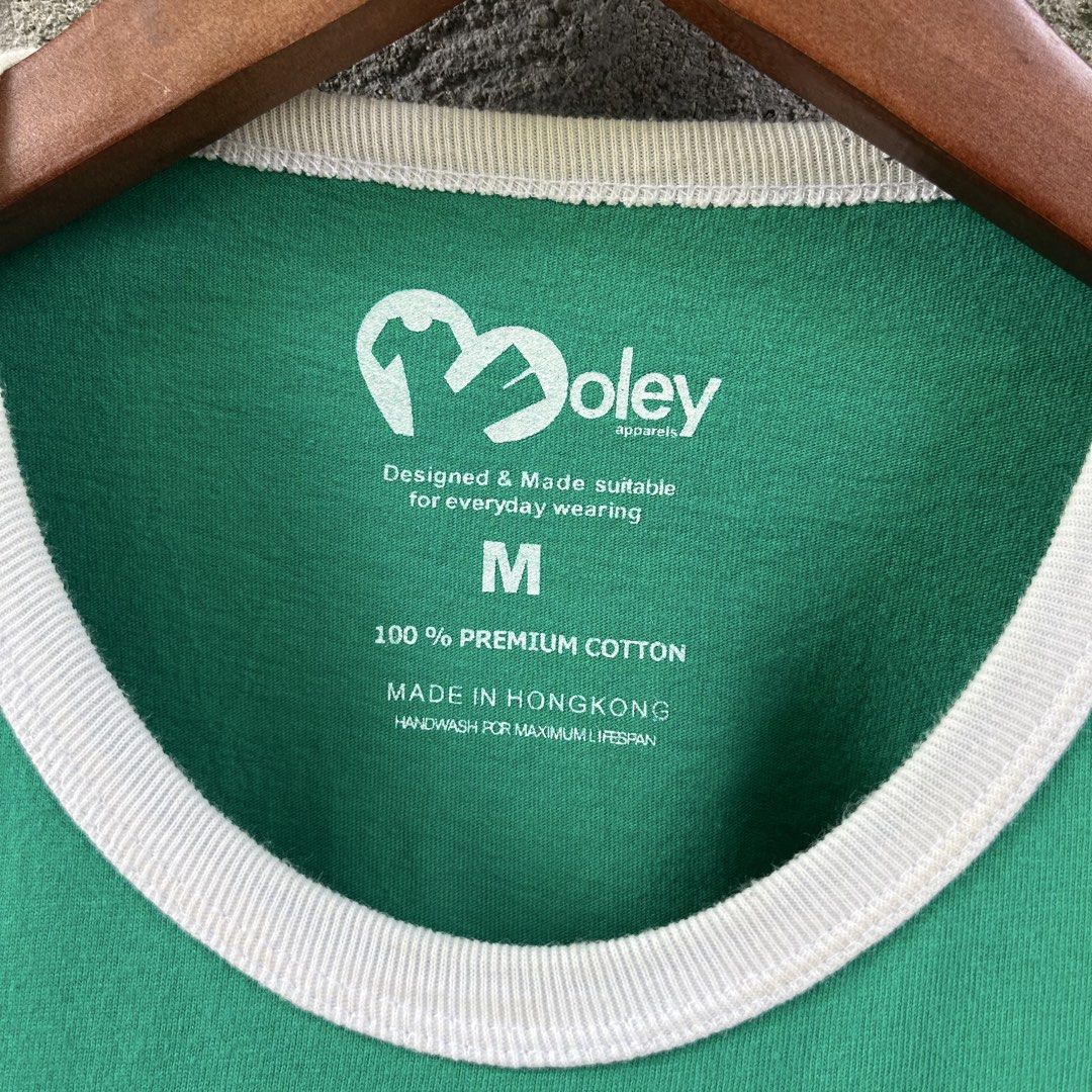 MOLEY RINGER TEE (Category: Tshirts & Polo Shirts ) located in Manila. Submitted by flippinn (Listing ID 1461264330, Image 3). Description: Medium 19.5W 29L Need wash Lalamove or J&t Express + Shipping fee.