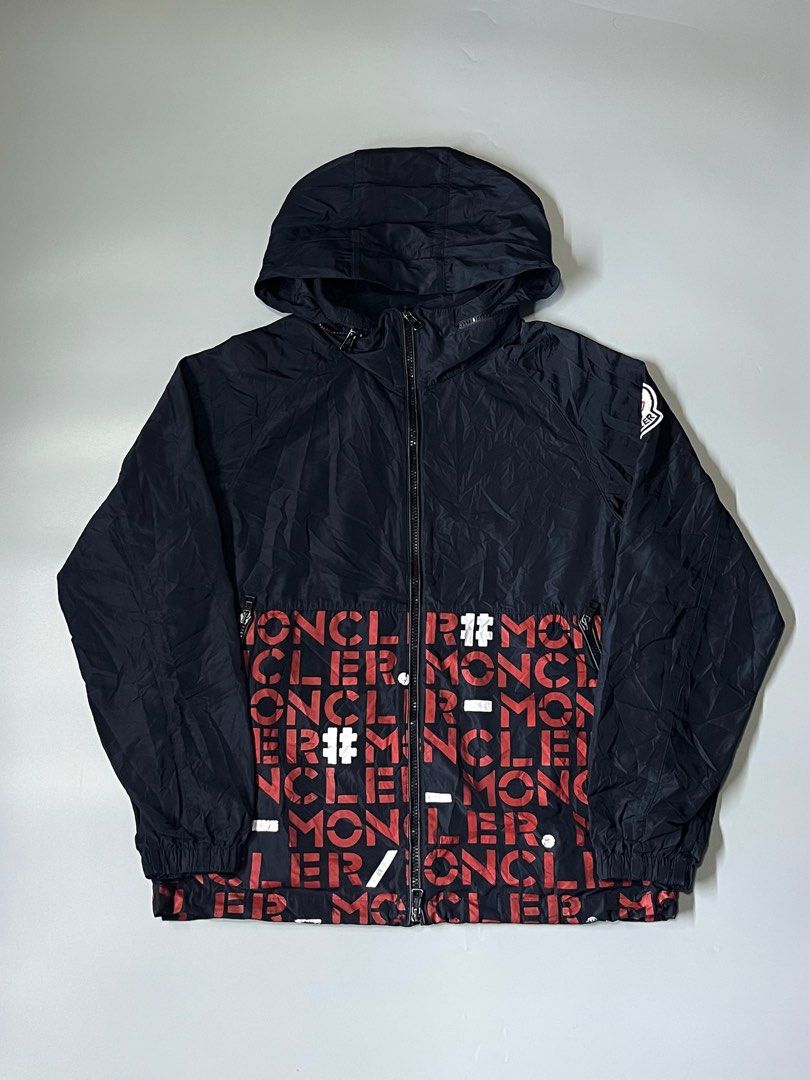 Moncler Windbreaker Aop Packable Hoodie (Category: Hoodies) located in Manila. Submitted by villadolid77084 (Listing ID 1461240630, Image 1). Description: Monclear Windbreaker Aop Packble Hoodie Size Large Dimes 22x27 Color rate 9.5/10 No issue Excellent Condition Price 1500+Sf📩 Location Laspiñas📍.