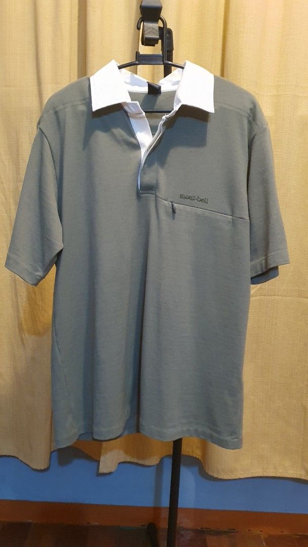 Mont-bell Polo - small (Category: Tshirts & Polo Shirts ) located in Quezon City. Submitted by dafodilshanghai (Listing ID 1461289288, Image 1). Description: Mont Bell polo cool gorpcore unc shi - i love itsshade of green width: 19 length: 26 boxy fit .