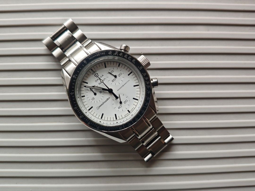 Moon swatch modded to steel case (Category: Men's Watches) located in Quezon City. Submitted by havocelite (Listing ID 1461137290, Image 1). Description: Modded moon swatch to steel case .