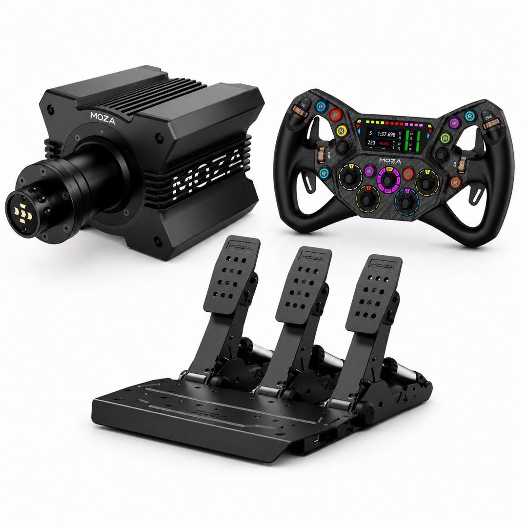Moza R12 V2 Bundle （分類：手掣）位於 Hong Kong。 由 fongmark0803 提交（商品編號 1461273194，圖片 2）。簡介： MOZA R12 V2 + KS PRO + CS V2P + SRP2 雙踏板。