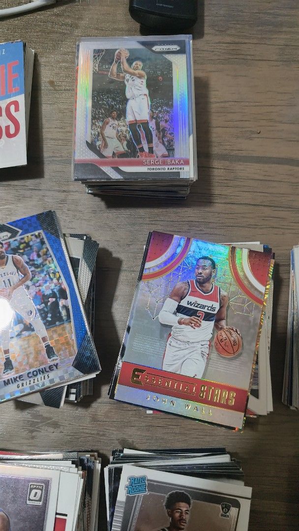 NBA cards 620pcs rc, inserts, base, parallel (Category: Raw Singles) located in Quezon City. Submitted by papapax (Listing ID 1461275635, Image 3). Description: - Collection of NBA basketball trading card of 620pcs for only 3k.Parang Php4.8 lang per pc - Includes cards from popular brands such as Panini Prizm and Optic - Ideal for any basketball fan or collector .
