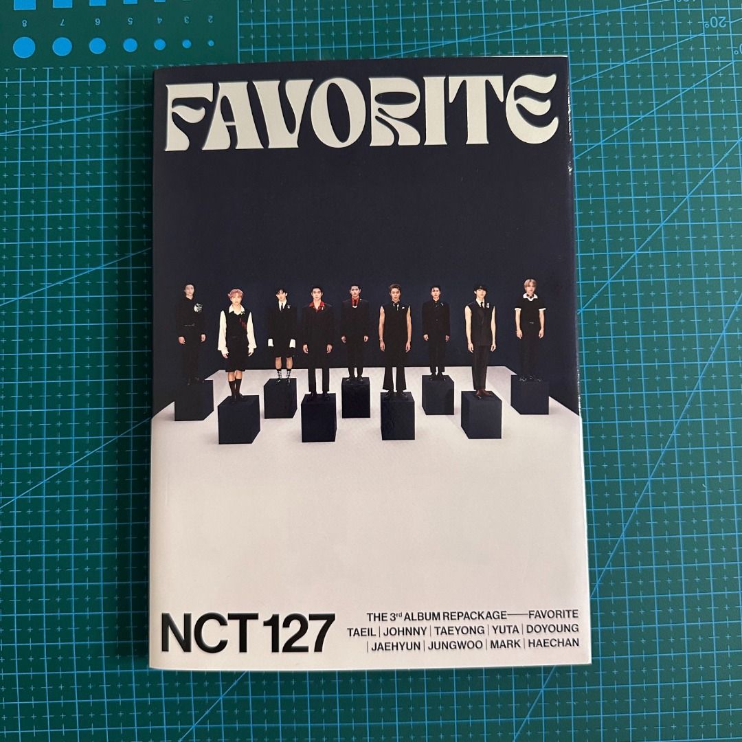 NCT 127 FAVORITE Classic Version (No Photocard) (Category: K-Wave Merchandise) located in Quezon City. Submitted by c.janneee (Listing ID 1461272351, Image 1). Description: ✩ Photobook comes with poster, Haechan pendant card, Yuta bookmark, Jaehyun postcard, and CD ✩ Flaws: Slight separation of pages from photo book spine due to storage (see photos) ✩ RFS: Quitting sale and really need to declutter ✩ MOP: GCash, Maya, Maribank, BDO ✩ MOD: Lalamov