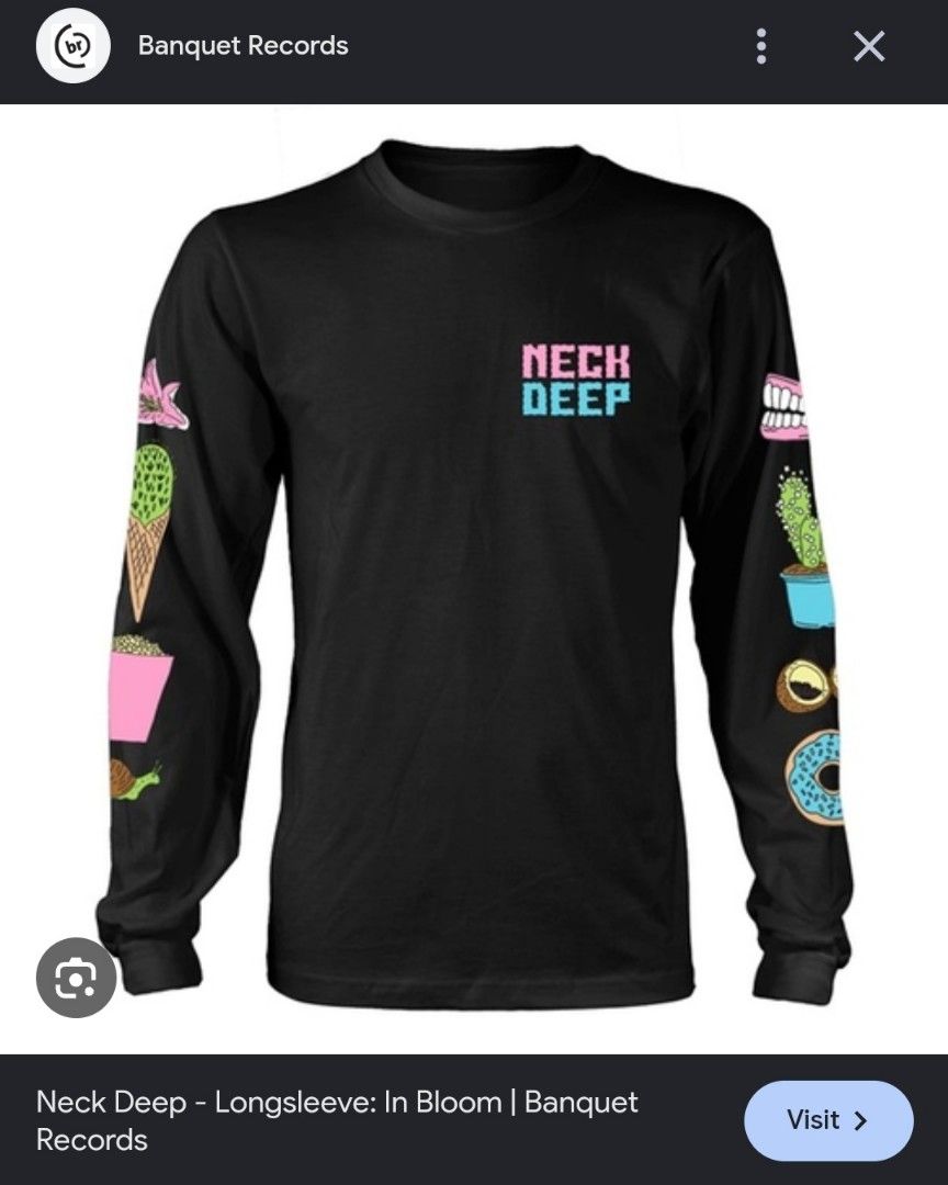 Neck Deep - In bloom Banquet Records (Category: Tshirts & Polo Shirts ) located in Maasin. Submitted by bonitofer (Listing ID 1461280335, Image 1). Description: Neck Deep - In bloom Banquet Records size Medium on a Tultex tag width 20 length 28 nearly new condition 9.8/10 color rate 1000 plus shipping fee.