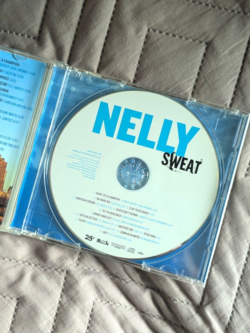 Nelly - Sweat (Japan Edition) CD (Category: CDs & DVDs) located in Manila. Submitted by dorkystuff (Listing ID 1461160683, Image 3). Description: Disc in VG condition Japan Pressing with Obi and liner notes ARTIST: NELLY ALBUM: SWEAT #rap #hiphop #nelly #sweat #cd.