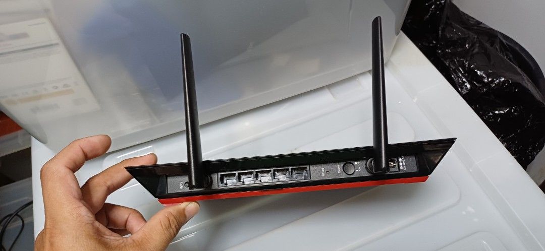 NETGEAR AC1200 WiFi Range Extender EX6200 (Category: Networking) located in Bacoor. Submitted by ricks01 (Listing ID 1461189340, Image 3). Description: - NETGEAR AC1200 WiFi Range Extender EX6200 - Boosts and extends your WiFi coverage - Features two antennas for improved signal strength - Includes Ethernet ports for wired connections - USB port for media streaming or charging - Tested and confirmed working.