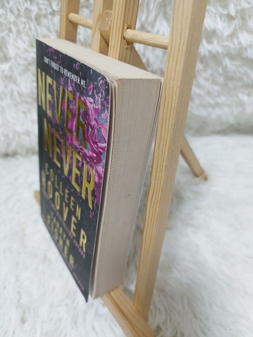 Never Never by Colleen Hoover (Category: Storybooks) located in Bangar. Submitted by chelsbookshelfph (Listing ID 1461265954, Image 2). Description: Crease on the cover All books are authentic. MOP: Gcash or Bank Transfer MOD: Flash express Loc: La Union.