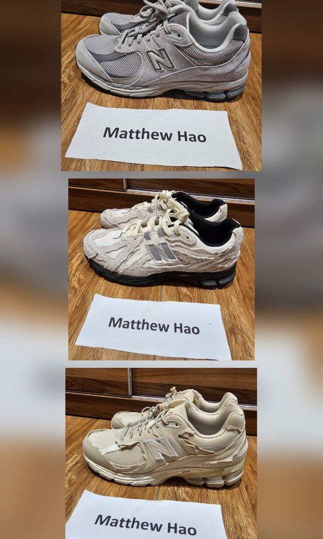 New balance 2002r 1906d (Category: Sneakers) located in Manila. Submitted by machoxmatt (Listing ID 1461184553, Image 1). Description: New balance 1906d turtledove Size:10us Condition: 9.5/10 No box Price: 5,200 New balance 2002r sandstone Size:10us Condition: 9.5/10 No box Price: 5,200 New balance 2002r grey Size:10us Condition: 9.5/10 No box Price: 5,200 Dm for more detailed pics Mop: bdo/gcash Shipping at buyer's expense.
