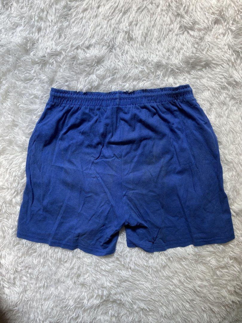 Nike Blue Cotton Shorts Size S (Category: Shorts) located in Zamboanga. Submitted by trippsnthrifts (Listing ID 1461257943, Image 2). Description: - Blue Nike shorts - 100% Cotton - Elastic waistband with drawstring - Small embroidered Nike logo on left leg - Ideal for lounging or casual wear - Made in USA.