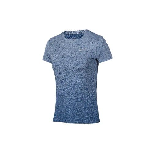 Nike Dri-FIT Running T-Shirt Blue Gradient (Category: Activewear) located in Davao. Submitted by jlmadapaker (Listing ID 1461262587, Image 1). Description: Nike Dri-FIT Running T-Shirt Blue Gradient Good as new condition L on tag. 19with,25.5length Color rate 9.5/10 - Blue Gradient Colorway No issue and washed 350+shipping - Lightweight Nike Dri-FIT t-shirt - Ideal for running and workouts - Breathable fabric to keep you cool - Stylish blue gradi