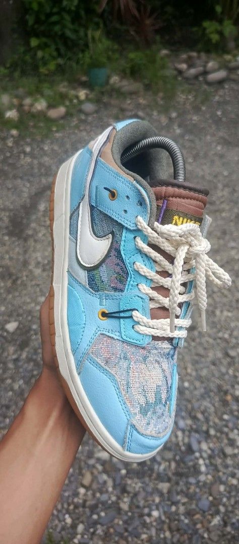 Nike Dunk Low "City Market" (Category: Sneakers) located in Manila. Submitted by totiredtorunaway (Listing ID 1461238144, Image 1). Description: - Nike Dunk Low City Market sneakers - Unique patchwork design with light blue, brown, and patterned panels - Features a classic gum sole - Comes with thick white laces - Ideal for sneaker collectors or those seeking a standout shoe.