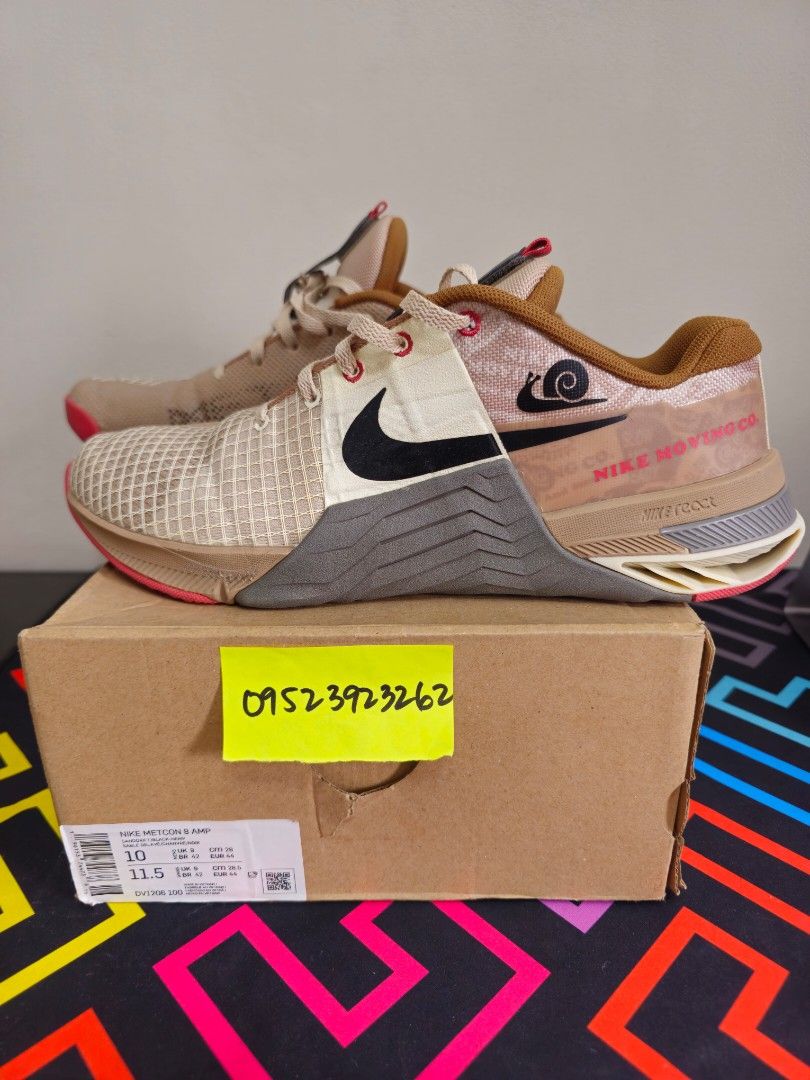 Nike Metcon 8 AMP (Category: Sneakers) located in Manila. Submitted by lion_archer (Listing ID 1461234036, Image 1). Description: For Sale / Trade: Used but in good condition Nike Metcon 8 AMP US Men's size 10 Issue: minimal heel drag P2,000 Accepting trade offers: Nike Pegasus or Vomero Meetups: Alabang, Binondo, Cavite 0 9 5 2 3 9 2 3 2 6 2.