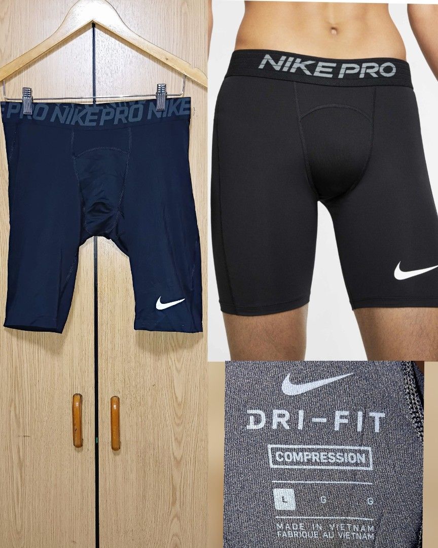 Nike Pro Compression Cycling Shorts (Category: Activewear) located in Cebu City. Submitted by cebuanamomshies (Listing ID 1461155732, Image 2). Description: M-L 30-34 Nike Pro Shorts help keep you supported and comfortable with a tight, stretchy fit and sweat-wicking technology. Layer them or wear them solo. Double-layered mesh pouch is breathable. Stretchy fabric with a tight feel allows you to move naturally. Solid black.