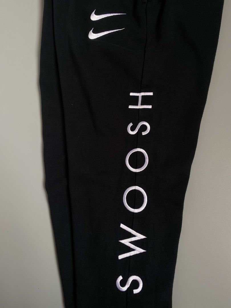 NIKE Multiple Swoosh Sweatpants (Category: Joggers) located in Cavite. Submitted by awuuu27 (Listing ID 1461263056, Image 3). Description: NIKE Multiple Swoosh Sweatpants 💎 DIMES: Width-32-38/Length-36/Leg Opening-5/Thigh-13.5 CONDITION: 9/10 COLOR RATE: 9/10 ISSUE: none .