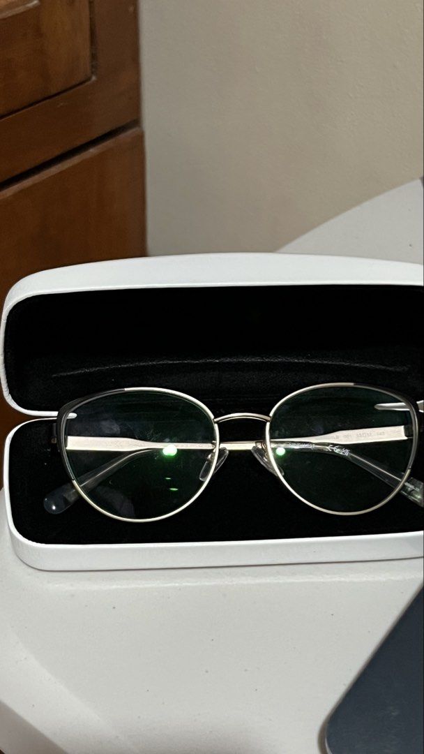 Nine West Eyeglass Presctiption with Case (Category: Sunglasses & Eyewear) located in Pasig City. Submitted by thegoodfinds2 (Listing ID 1461243916, Image 2). Description: - Brand: Nine West - Frame Color: Gold and Black - Style: Chic, suitable for everyday wear - Includes: Original Nine West hard case - Model: NW7001L-B - Lens Size: 53mm - Bridge Width: 17mm - Temple Length: 140mm Selling for FRAME purposes only, since graded lens, just get new 
