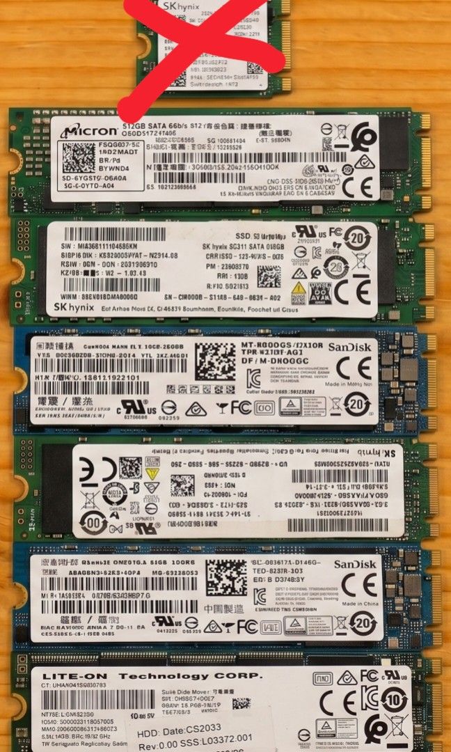 NVME and M.2 ngff sata (take all) (Category: Hard Disks & Thumbdrives) located in Manila. Submitted by tukmol187 (Listing ID 1460774814, Image 2). Description: lahatan lang po send ko details sa interested .
