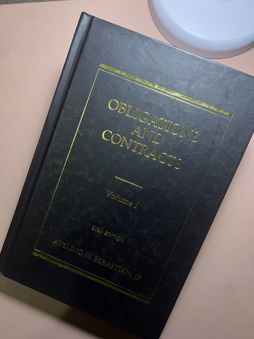 Obligations and Contracts (Category: Textbooks) located in Makati City. Submitted by sirifinds (Listing ID 1461273812, Image 1). Description: .