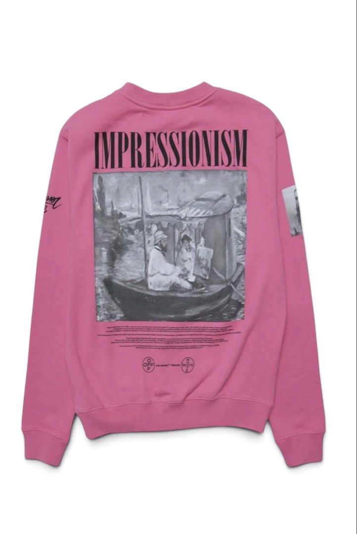 OFF-WHITE "Impressionism" (Category: Coats, Jackets and Outerwear) located in Manila. Submitted by draftdrops (Listing ID 1461187355, Image 1). Description: Printed design and excellent condition Width :20 Length :25 Size:large.