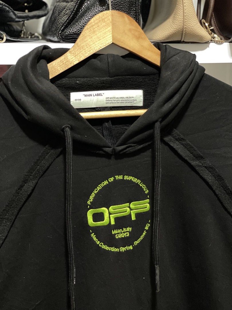 Off-White SS20 Incompiuto Hand Logo Hoodie (Category: Luxury Apparel) located in Marikina City. Submitted by joshuaades21107 (Listing ID 1461295620, Image 3). Description: Off-White SS20 Incompiuto Hand Logo Hoodie No flaws Dimension: 26 width 31 length .