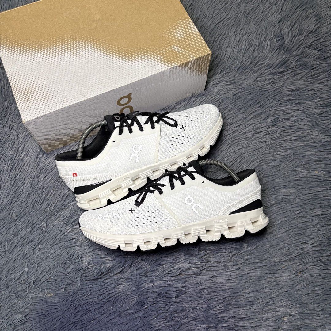 On Cloud X4 Ivory Black | 9.5 US (Category: Sneakers) located in Manila. Submitted by miczfilomenoo (Listing ID 1461313966, Image 1). Description: Sale | Trade On Cloud X4 Ivory Black Size 9.5M Brand new | With box ₱6,995 (below srp) @sneakerlairph on ig!.