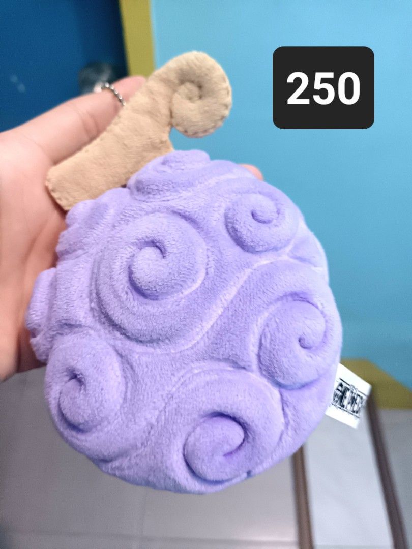 One Piece Devil Fruit Plush Keychain (Category: Plushies & Soft Toys) located in Legazpi City. Submitted by hobbeecombsshoppu (Listing ID 1461236673, Image 1). Description: Monkey D. Luffy's devil fruit Gomu Gomu no Mi payment gcash Shipment Jnt.