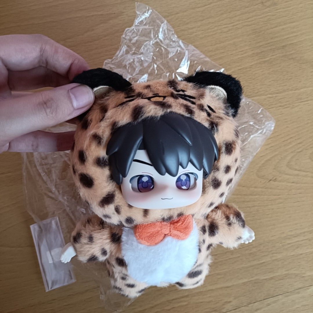 [ONHAND] Caleb Fanmade Labubu Doll Love and Deepspace (Category: Designer & Blind Box Toys) located in Santa Rosa. Submitted by dmrnsm (Listing ID 1461220934, Image 3). Description: •fanmade love and deepspace labubu-like doll made by an artist on xiaohongshu. •HONEST CONDITION: -yung faceplate ng doll nasira yung part na hawakan sa gilid sa loob (please check the photos in which I'm referring to) only that part is damaged. The previous owner tri